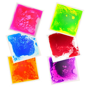 30cm 3d colore educativo sensoriale piastrelle liquide vinile non tossico antiscivolo bambini gioco tappetino di plastica liquido mobile bastone piastrelle - Product Image 1