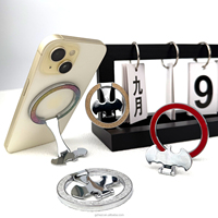Support de téléphone de bureau magnétique pliable ultra-fin et flexible avec design pailleté effet sable mouvant pour