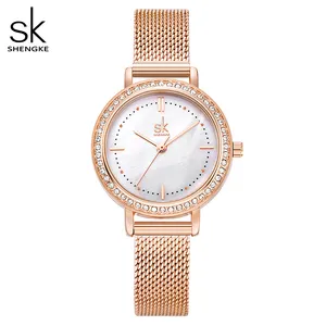 Часы наручные женские кварцевые, роскошные брендовые, с сетчатым браслетом из серебристой стали, водонепроницаемость 36 мм
