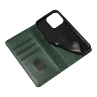 Funda Tipo Cartera de Cuero PU Premium para iPhone 15 Pro - Funda con Soporte para Teléfono, Ranuras para Tarjetas, Cierre Magnético y Carcasa Antigolpes