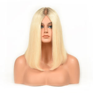 Peluca Médica de Cabello Virgen Rubio con Frente de Encaje sin Pegamento, Pelucas de Encaje Suizo HD para Mujeres Blancas, Pacientes con Cáncer, Pérdida de Cabello, Alopecia, Elástica - Product Image 3