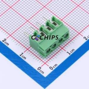 1984633 Screw Terminal Block Through hole Component (THT),P=3.5mm Connector 3.5mm Green Through Hole 4P - Product Image 1