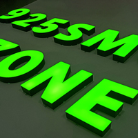 Enseigne extérieure lumineuse à LED EZD, lettres en relief 3D, logo lumineux, enseigne personnalisée pour magasin de tabac