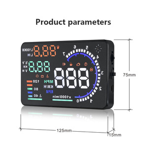 Lancol araba aksesuarları obd2 hud head up 5.5 inç <span class=keywords><strong>LCD</strong></span> projeksiyon ekranı ile görüntüler - Product Image 6