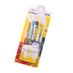 Juego de 5 Pinceles de Alta Calidad BECOL, Pinceles de Artista con Mango de Silicona y <span class=keywords><strong>Pelo</strong></span> de Nailon Colorido <span class=keywords><strong>para</strong></span> Pintura al Óleo - Product Image 6