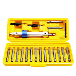 High Speed Steel Countersunk Drill <b>Bit</b> <b>Set</b> 20 Piece Dual Purpose <b>Screwdriver</b> Quick Change Adapter Metal Drilling Metric - Product Image 1
