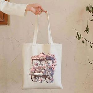 Canvas Lining National Style Customized Closure Travel Shopping Use Printing Pattern All Seasons Fashion Designs Handbag - Product Image 4