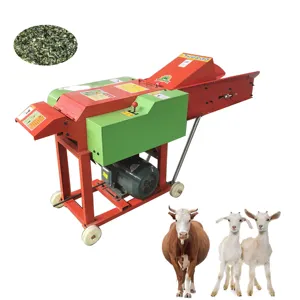 Máquina de corte para alimentação animal, mini máquina cortadora de palha e silagem de grama