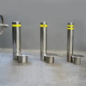 Fence Barrier Parking Post Car Park Mobile Roadway Safety Security Traffic Bollard Retractable Steel Pipe Bollards War