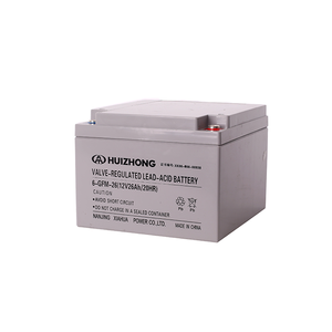 가정용 딥 사이클 <span class=keywords><strong>AGM</strong></span> 12V 26AH 납산 태양열 시스템 배터리 - Product Image 1