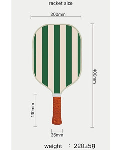 Chifory personnalisé de haute qualité entraînement sport Pickleball pagaie couleur imprimé pressé à froid en Fiber de carbone 16mm PP nid d'abeille - Product Image 6