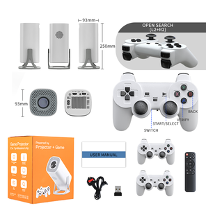 JUNUO proyector de juegos Android 11 3D consola de juegos inteligente proyector hogar 4K Video portátil Mini Android juegos proyector - Product Image 1