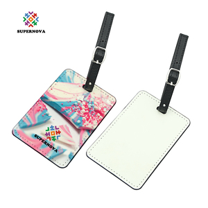 Etiquetas de Equipaje de Cuero PU de Doble Cara Blancas para Sublimación Personalizadas al por Mayor - Product Image 3