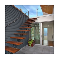 Powder Coated Square Tube Stringer Stairs Single Stringer for Balcony and Loft Access