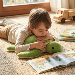 Peluche tortue de mer lestée WEIGEDU, 20 pouces, 2,3 lb, douce, poids amovible, yeux brodés, <span class=keywords><strong>pour</strong></span> enfants et adultes, jouet réconfortant - Product Image 3