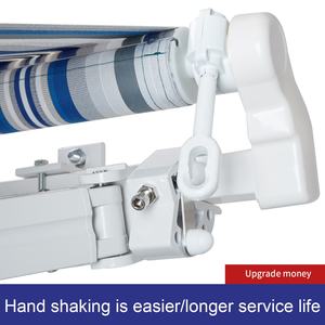 Auvent <span class=keywords><strong>de</strong></span> fenêtre rétractable mural en alliage d'aluminium, à commande manuelle ou par télécommande, en acrylique enduit PA, <span class=keywords><strong>projection</strong></span> <span class=keywords><strong>de</strong></span> 6m, toutes tailles - Product Image 5