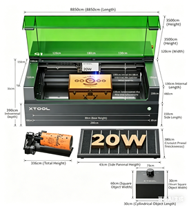 Grabador Láser XTool S1 de 20W, Cortador Láser de Diodo Encapsulado de 20W para Madera, Acrílico y Metal, Clase 1 de Seguridad con LightBurn - Product Image 2