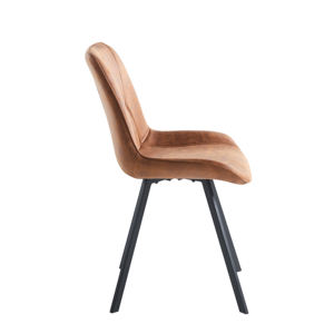 Chaise de salle à manger industrielle vintage OEM de marque privée de luxe moderne français danois italien bon marché en métal cuir Pu - Product Image 6