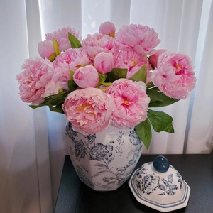 <b>Peony</b> King <b>Artificial</b> <b>Peony</b> Flower 62cm 2-Head Silk Realistic Wedding Decoration - Product Image 4