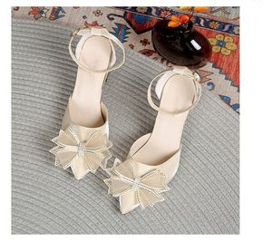 Zapatos de Tacón Alto Sexys para Boda con Diseño de Corte Bajo, Tacón Delicado, Estilo Versátil, Lazo y Punta Cerrada - Product Image 4