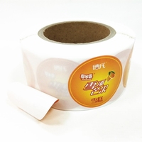 Autocollants ronds de 3 pouces personnalisés OEM, impression numérique, vinyle imperméable, laminés brillants, pour l'emballage de bonbons/en-cas