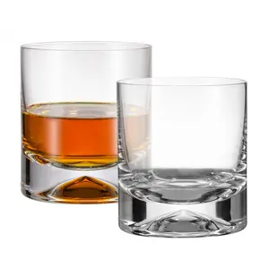 Toptan özel LOGO eski moda atış viski bardağı es dekanter seti kristal viski bardağı fincan