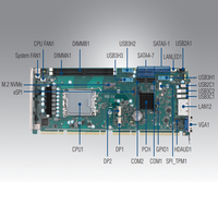 Carte mère industrielle Advantech PCE 5133 LGA1700 pour processeurs Intel Core I9/i7/i5/i3 de 12e génération, 64 Go DDR5
