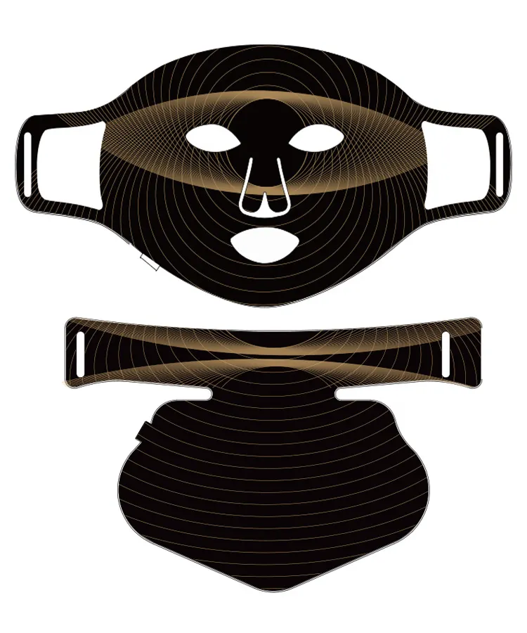 Частная Марка фототерапия 8-цветная светодиодная с инфракрасной светодиодной маской для лица и шеи