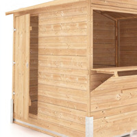 Kiosque et boutique écologiques en bois, maisonnette pliable, cabane en rondins, kits de charpente préfabriquée pour villa, chambre, café - Étanche