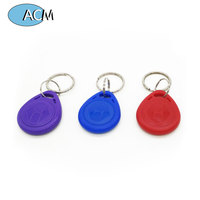 Haute fréquence 13.56Mhz réinscriptible ABS RFID contrôle d'accès porte-clés réinscriptible porte-clés RFID porte-clés intelligents pour les voitures