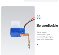 Interruptor Automático de Fotocélula para Alumbrado Público, Encendido y Apagado Automático, 12V 24V 110V 220V 50-60Hz 10A, Sensor de Fotocontrol