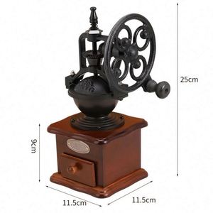 Wooden Classical Portable Hand Manual Wood Coffee Mill <b>Grinder</b> for Home Use and Travel - Product Image 1
