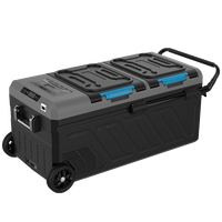 NUEVO Refrigerador Portátil de 80L con Compresor para Auto, Mini Congelador para Viajes en Camioneta, AC+DC+ Compresor LG+Conjunto Bluetooth+batería