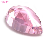 Pierres précieuses synthétiques, 8a, couleur rose gold, pendentif en zircon cubique, pierre précieuse, haute qualité, pour le moulage de cire, vente en gros