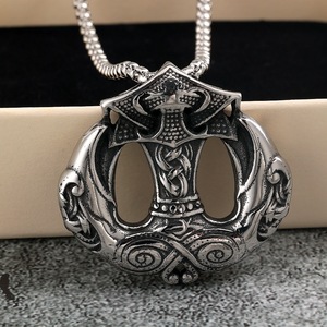 Collar Unisex con Colgante de Ancla de Acero Inoxidable Estilo Nórdico Retro, Diseño Geométrico, Joyería de Regalo, Complemento de Moda - Product Image 3