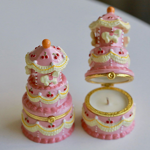 Scatola Portaoggetti in Ceramica Stile Europeo-Americano, Albero di Natale con Orso, Aromaterapia, Decorazioni per la Casa, Ornamenti Artigianali, Candela - Product Image 5