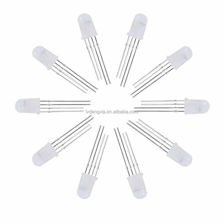 APA106 Addressable Programmable Diffused Fog Lens DIP 5mm RGB LED Diode ...