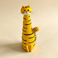 09 2026 Vas Resin Kucing Kartun Unik Lucu Kreatif Baru, Dekorasi Rumah Bentuk Hewan Imut untuk Rangkaian Bunga, Hiasan Meja