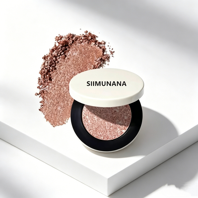 Shimmer Glitter Eyeshadow Powder, Long Lasting Waterproof Pressed Eye Shadow for Daily Makeup