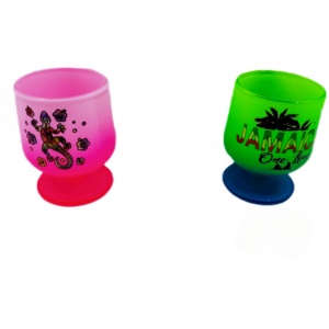 Tendances 2025 : Souvenirs de la Jamaïque – Verres à vin colorés au design créatif pour touristes, verres à pied OEM/ODM - Product Image 2