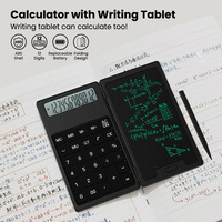Newyes Usine Magnétique Dessin Ardoise Conseil 5 Pouces Lcd Tablette D'écriture Mini 12 Chiffres Pliant Calculatrice Pour Les Entreprises