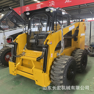 Minicargadora JC120 Diésel con Ruedas, Amarilla, Equipo de Construcción Compacto - Product Image 2