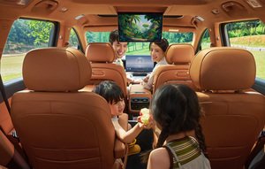 เดนซ่า N8L รถยนต์ไฟฟ้า SUV สีเขียว ดีไซน์ทันสมัย หรูหรา รถยนต์สำหรับครอบครัว 6 ที่นั่ง - Product Image 3