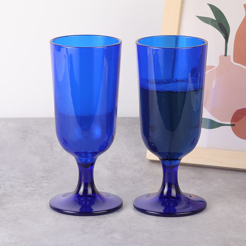 Cobalt Blue Plastic Glasses Durable Customizable