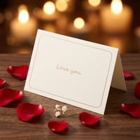 Carte de Remerciement Personnalisée avec Logo Imprimé, Colorée, Pliée, Petite, en Papier, pour Cadeau et Gratitude