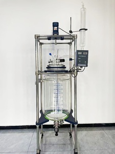 Tiandi Lab corong bubuk kaca 250ml, dengan katup vakum putar corong makan tambahan untuk penggunaan laboratorium - Product Image 4