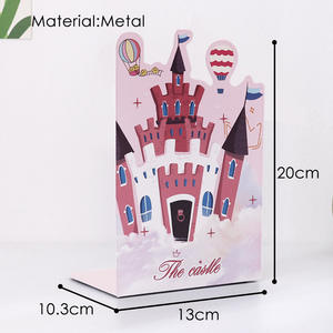 FOSKA Fermalibri Antiscivolo a Forma di Castello, Accessori da Scrivania Premium Resistenti, Fermalibri in Metallo per Bambini - Product Image 2