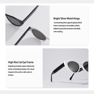 Gafas de Sol de Acetato de Alta Gama con Montura Completa, Estilo Ojo de Gato, Sexy, con Logotipo Personalizado, Precio al por Mayor - Product Image 6