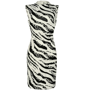 2024 Mulheres verão novo sexy zebra impressão vestido casual moda elegante senhoras noite vestido - Product Image 5