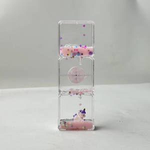 Nuevas Gotas de Agua Acrílicas Flotantes, Manualidades Acrílicas con Líquido, Reloj de Arena Líquido, Juguetes Creativos con Efecto de Derrame de Aceite - Product Image 2